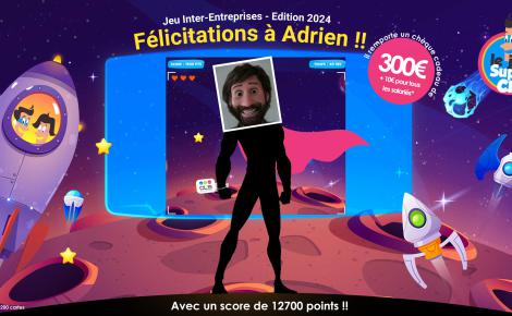 Toutes nos félicitations à Adrien B. !!
